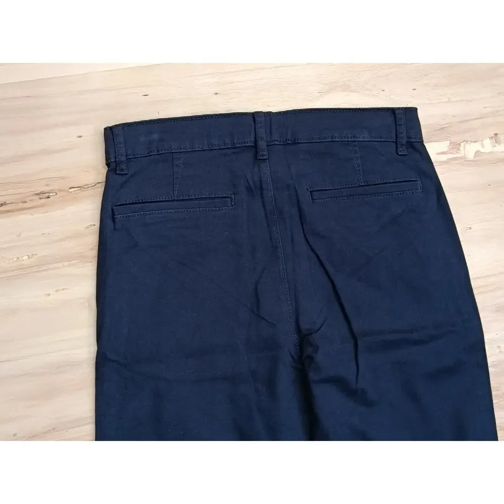 The Children's Place Boys Skinny Slim Stretch Navy Blue Chino Pants - Size 14
